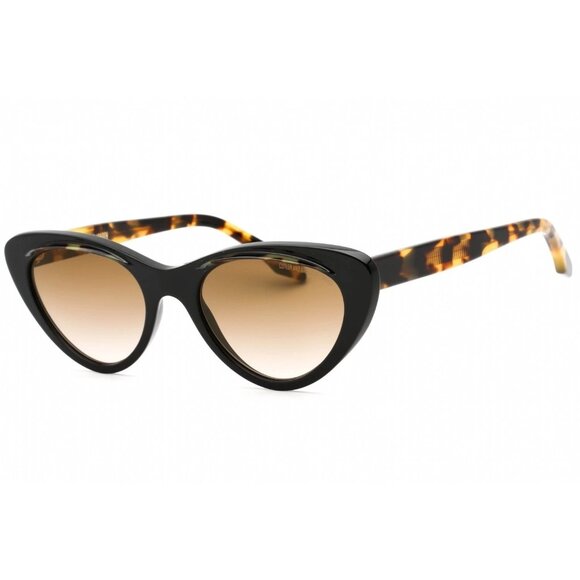 NEW CUTLER AND GROSS CG1321S 004 BLACK YELLOW CAT EYE WOMEN SUNGLASSES